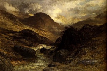 ギュスターヴ・ドレ Painting - 山の峡谷の風景ギュスターヴ・ドレ